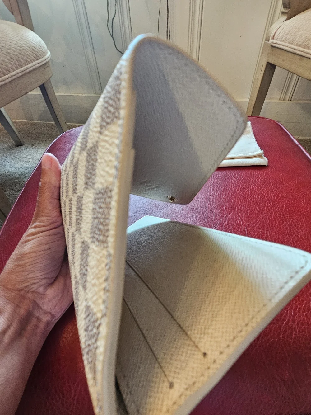 Louis Vuitton Damier Azur Canvas Josephine Wallet
